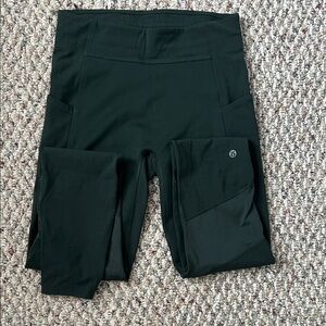 lululemon athletica women’s dark green leggings